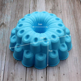 Silicone Big Cake Molds Flower Crown Shape Cake Bakeware Baking Tools 3D Bread Pastry Mould Pizza Pan DIY Birthday Wedding Party