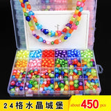 24 Grid DIY Handmade Beads Toys For Children With Accessory Set Girl Weaving Bracelet Jewelry Making Toys Creative Children Gift