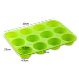 Silicone Cake Mold Round Shape Rectangular Silicone Bread Pan Cake Round Shape Mold 12 Holes Muffin Cupcake Baking Pans