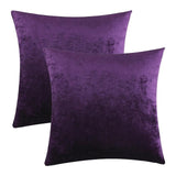 2 Packs White Decorative Cushions Covers Cases for Sofa Bed Couch Modern Luxury Velvet Home Throw Pillows Covers Silver Green