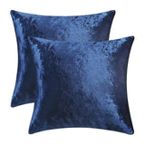 2 Packs White Decorative Cushions Covers Cases for Sofa Bed Couch Modern Luxury Velvet Home Throw Pillows Covers Silver Green