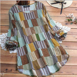Fashion Womens O Neck Long Sleeve Loose Tops Casual Plain Shirt Blouse Female Ladies Summer Clothing Plus Size L-5XL