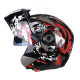 Flip up Motorcycle Helmets Men Dual Visor Double Lens HELMET