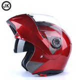 Flip up Motorcycle Helmets Men Dual Visor Double Lens HELMET