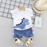Baby Boy Clothes Sport Clothing Tracksuit Summer Casual Clothes Set T-shirt +shorts 2PCS Toddler Clothing Sets 0-4 Years