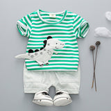 Baby Boy Clothes Sport Clothing Tracksuit Summer Casual Clothes Set T-shirt +shorts 2PCS Toddler Clothing Sets 0-4 Years