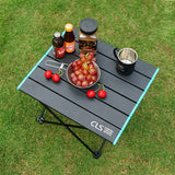 Portable Outdoor Mini Folding Table Aluminum Alloy Collapsible Desk for Barbecue Camping Mountaineering