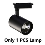 Whole Set Led Track Light COB Track Lamp 12W 20W 30W 40W Rail Lighting Aluminum Spot Lights Fixtures For Clothing Shop Home 220V