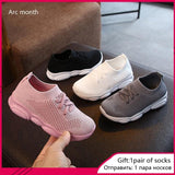 New Baby Sneakers 2020 Fashion Children's Flat Shoes Baby Kids Girls Shoes Stretch Breathable Mesh Sports Running Shoes - shopwishi 