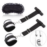 BDSM Toys Hang On Door Bondage Handcuff Blindfold Sex Toys For Couples Leather Restraints Rope Flirting Fetish  Slave Adult Game