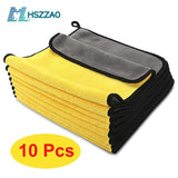 3/5/10 pcs Extra Soft Car Wash Microfiber Towel Car Cleaning Drying Cloth