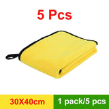 3/5/10 pcs Extra Soft Car Wash Microfiber Towel Car Cleaning Drying Cloth