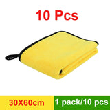3/5/10 pcs Extra Soft Car Wash Microfiber Towel Car Cleaning Drying Cloth