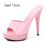 6 Color Woman Wedding Shoes Sandals 2020 Nightclub Sexy High-heeled 15cm Shoes Slippers  Heels Waterproof Sandal Summer Pumps