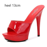 6 Color Woman Wedding Shoes Sandals 2020 Nightclub Sexy High-heeled 15cm Shoes Slippers  Heels Waterproof Sandal Summer Pumps
