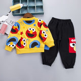 Spring Baby Boys Girls Casual Clothes Kids Cartoon T-Shirt Pants 2Pcs/Sets Infant Cotton Clothing Set Children Fashion Tracksuit
