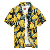 Palm Tree Printed Hawaiian Beach Shirt for Men 2019 Summer Short Sleeve 5XL Aloha Shirts Mens Holiday Vacation Clothing Chemise - shopwishi 