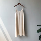 Spring summer 2020 Woman Tank Dress Casual Satin Sexy Camisole