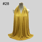 Multicolor Soft Elastic Cotton Muslim Hijab Jersey Scarf