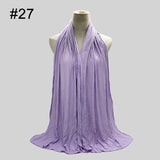 Multicolor Soft Elastic Cotton Muslim Hijab Jersey Scarf