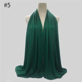 Multicolor Soft Elastic Cotton Muslim Hijab Jersey Scarf