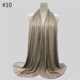 Multicolor Soft Elastic Cotton Muslim Hijab Jersey Scarf