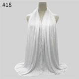 Multicolor Soft Elastic Cotton Muslim Hijab Jersey Scarf