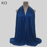 Multicolor Soft Elastic Cotton Muslim Hijab Jersey Scarf