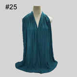 Multicolor Soft Elastic Cotton Muslim Hijab Jersey Scarf