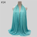 Multicolor Soft Elastic Cotton Muslim Hijab Jersey Scarf