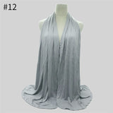 Multicolor Soft Elastic Cotton Muslim Hijab Jersey Scarf