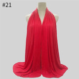 Multicolor Soft Elastic Cotton Muslim Hijab Jersey Scarf