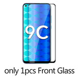 for huawei honor 9c glass 2 in 1 camera protective glass honor 9c xonor 9 c c9 on honor9c aka-l29 screen protector 3D cover film