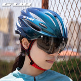 GUB K80 Cycling Helmet with Visor Magnetic Goggles Integrally-molded 58-62cm for Men Women