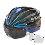 GUB K80 Cycling Helmet with Visor Magnetic Goggles Integrally-molded 58-62cm for Men Women