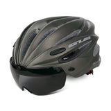 GUB K80 Cycling Helmet with Visor Magnetic Goggles Integrally-molded 58-62cm for Men Women