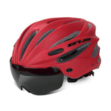 GUB K80 Cycling Helmet with Visor Magnetic Goggles Integrally-molded 58-62cm for Men Women