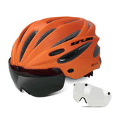 GUB K80 Cycling Helmet with Visor Magnetic Goggles Integrally-molded 58-62cm for Men Women
