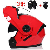 New Flip Up Motorcycle Helmet Motorbike Modular Dual Lens Motocross Moto Helmet Crash Full Face Helmets Casco Moto Casque