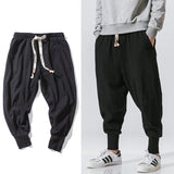 Chinese Style Casual Streetwear Cotton Sweatpants M-5XL