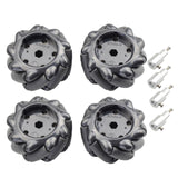 5/10/15KG Load 60/80/96mm Omni Mecanum Wheel with 4/6mm TT Hubs for Arduino Raspberry Pi DIY STEM Robot Car Chassis Toy Parts