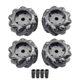 5/10/15KG Load 60/80/96mm Omni Mecanum Wheel with 4/6mm TT Hubs for Arduino Raspberry Pi DIY STEM Robot Car Chassis Toy Parts