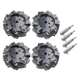 5/10/15KG Load 60/80/96mm Omni Mecanum Wheel with 4/6mm TT Hubs for Arduino Raspberry Pi DIY STEM Robot Car Chassis Toy Parts