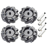 5/10/15KG Load 60/80/96mm Omni Mecanum Wheel with 4/6mm TT Hubs for Arduino Raspberry Pi DIY STEM Robot Car Chassis Toy Parts