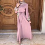 Kaftan Dubai Abaya Turkey Muslim Women Hijab Dress Islam Caftan Marocain Dresses Vestidos Eid Mubarak European Clothing Musulman