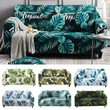 Tropical Leaves Elastic Sofa Cover Stretch Couch Slipcover Living Room Sectional Case Sofa Furniture Protector 1/2/3/4 Seater