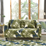 Tropical Leaves Elastic Sofa Cover Stretch Couch Slipcover Living Room Sectional Case Sofa Furniture Protector 1/2/3/4 Seater