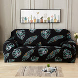 Tropical Leaves Elastic Sofa Cover Stretch Couch Slipcover Living Room Sectional Case Sofa Furniture Protector 1/2/3/4 Seater