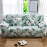 Tropical Leaves Elastic Sofa Cover Stretch Couch Slipcover Living Room Sectional Case Sofa Furniture Protector 1/2/3/4 Seater
