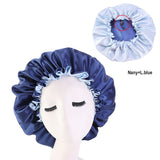 Muslim Women Night Sleep Cap Satin Elastic Bonnet Hat For Hair Care Head Cover Adjust Hair Loss Hat Beanies Skullies Islamic New